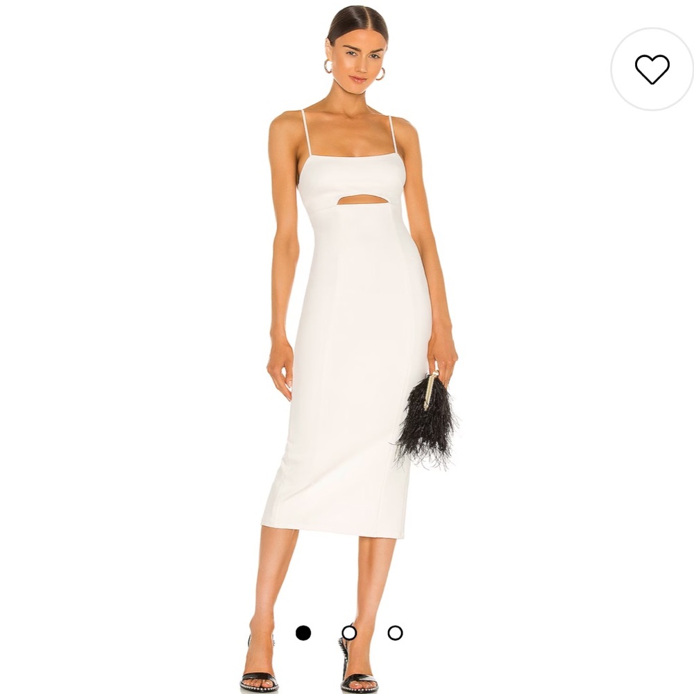 h:ours XS Enzo Midi Dress in White